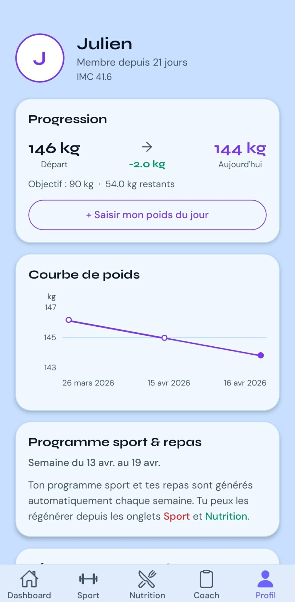 Tes résultats se construisent dans la durée.